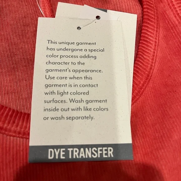 2/$15 NWT True Craft over dyed pinkish red tank top size medium - Picture 7 of 11